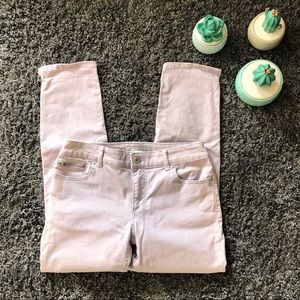 Chico’s Platinum Denim Ultimate Ankle Light Purple